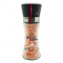 Натуральная Гималайская розовая соль крупный помол 180 г в керамической мельнице